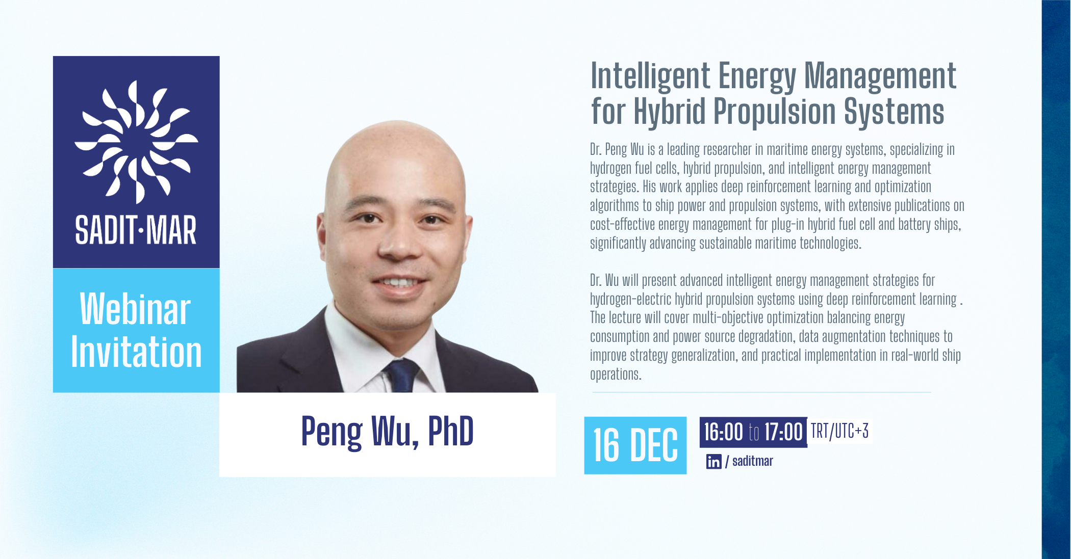 SADIT-MAR Webinar 3: Intelligent Energy Management for Hybrid Propulsion Systems